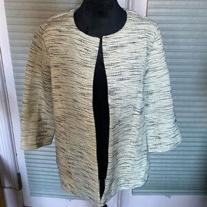 Eileen Fisher Handloomed‎ Cotton Furrows Jacket